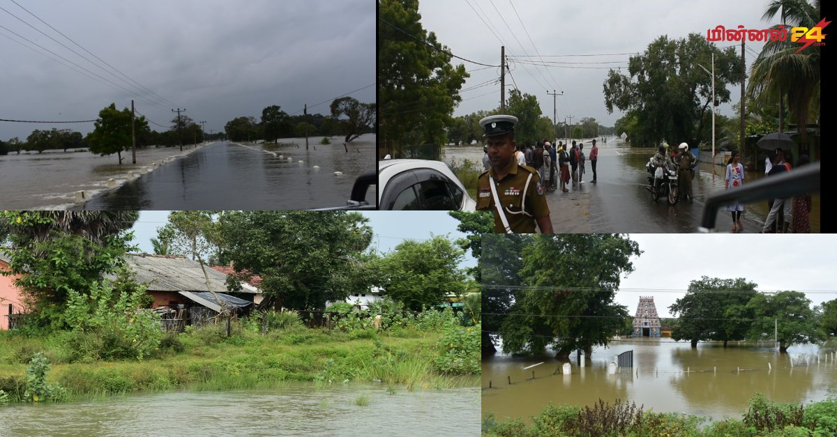 வெள்ளத்தில் மூழ்கியது வெருகலம்பதி ஆலயம் மக்கள் பாசாலையில் தஞ்சம்