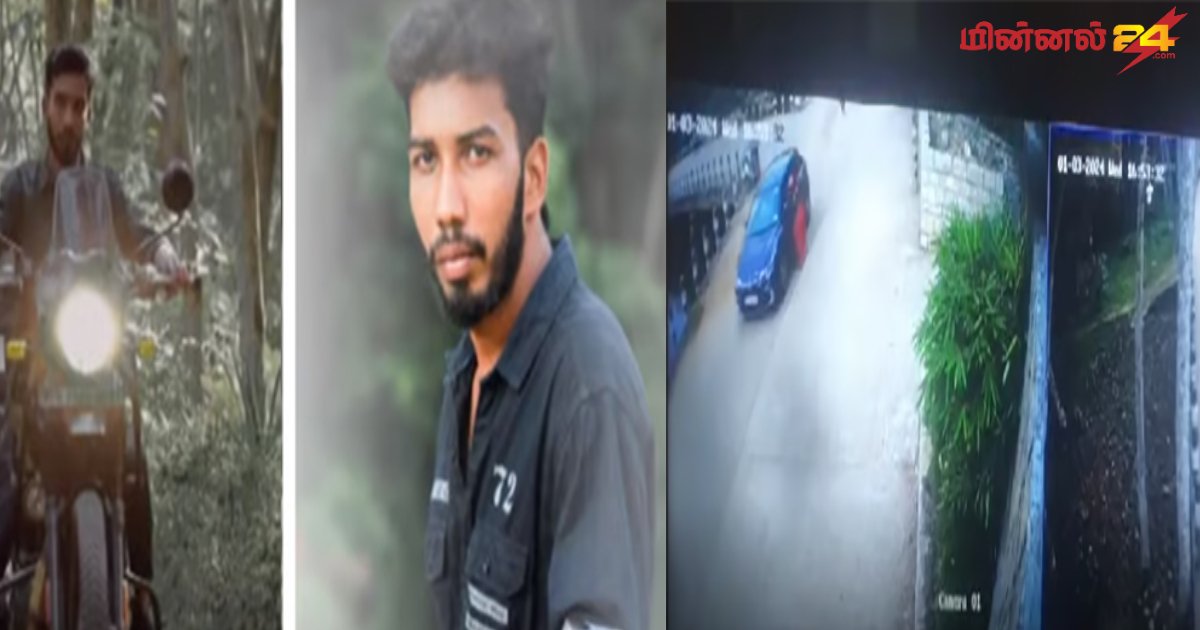 காதல் மனைவியை காரில் தரதரவென இழுத்துச் சென்ற கணவன்