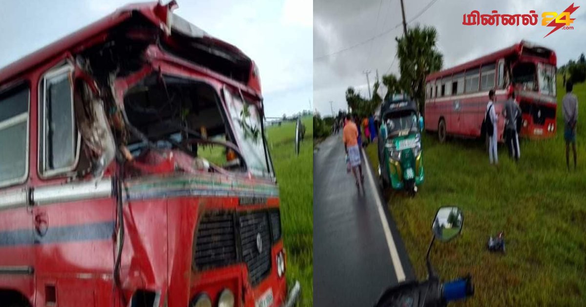 மட்டக்களப்பு உன்னிச்சை பகுதியில் பேருந்து விபத்து