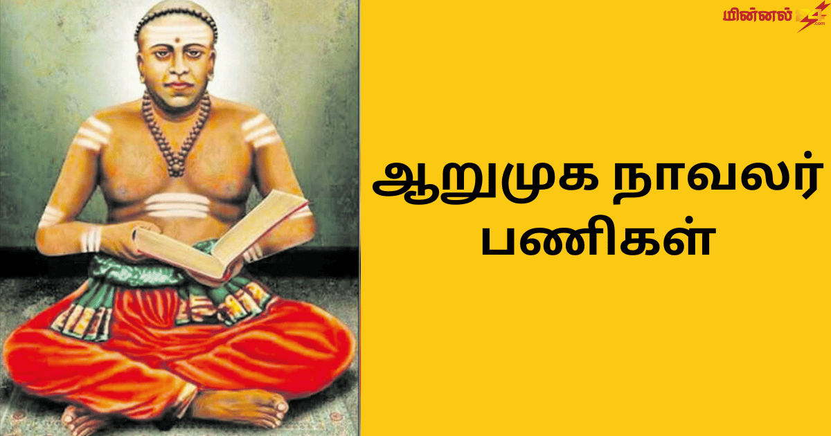 ஆறுமுக நாவலர் பணிகள்