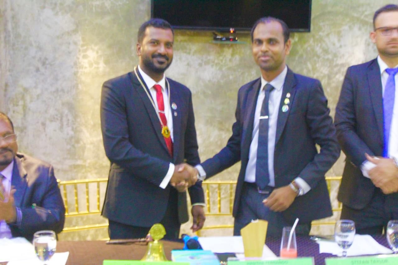 நீர்கொழும்பு ஒரியன்ட் லயன்ஸ் கழகத்தின் தலைவராக கலாநிதி ஹிரான் பீட்டர்