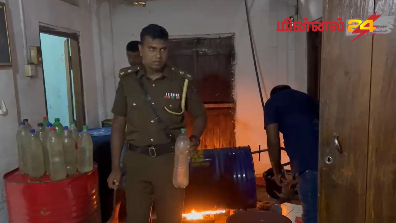 மட்டக்களப்பு ஆரயம்பதியில் வீட்டில் வடிசாராயம் தயாரிப்பு: ஒருவர் கைது