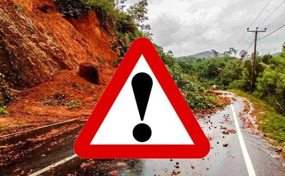 நாட்டின் சில பகுதிகளுக்கு நிலச்சரிவு முன்னெச்சரிக்கை