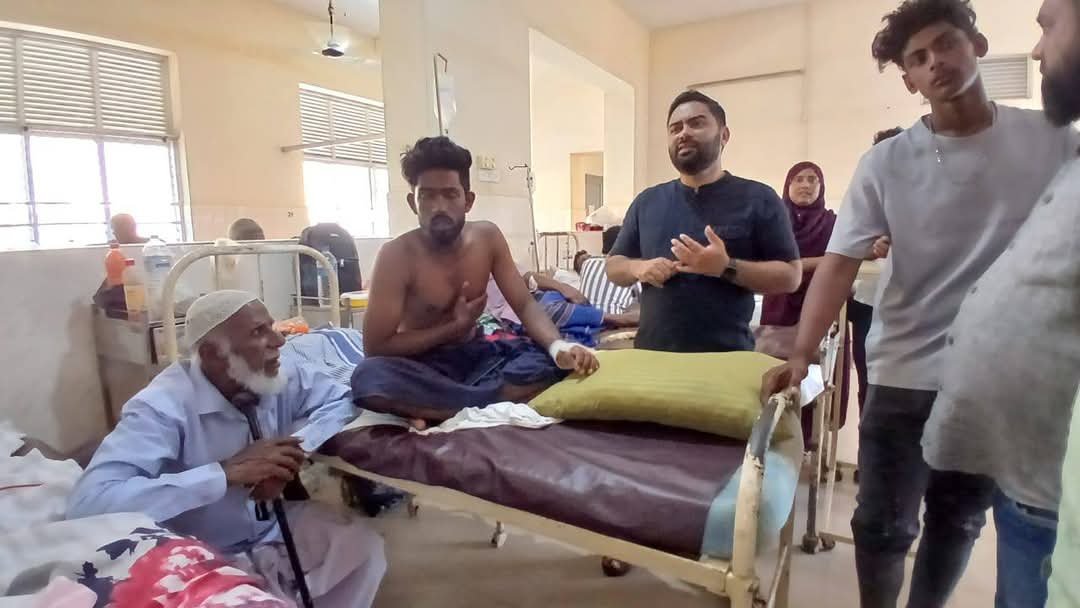 துப்பாக்கி சூட்டில் காயமடைந்த மீனவரை சந்தித்தார் இம்ரான்