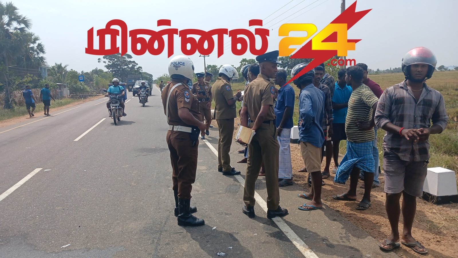 வடக்கு மாகாண பொலிஸ்மா அதிபரின் வாகனம் மாட்டுடன் மோதி விபத்து