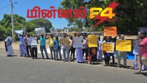 மன்னாரில் 18 வது நாளாக  தொடரும் போராட்டம் 