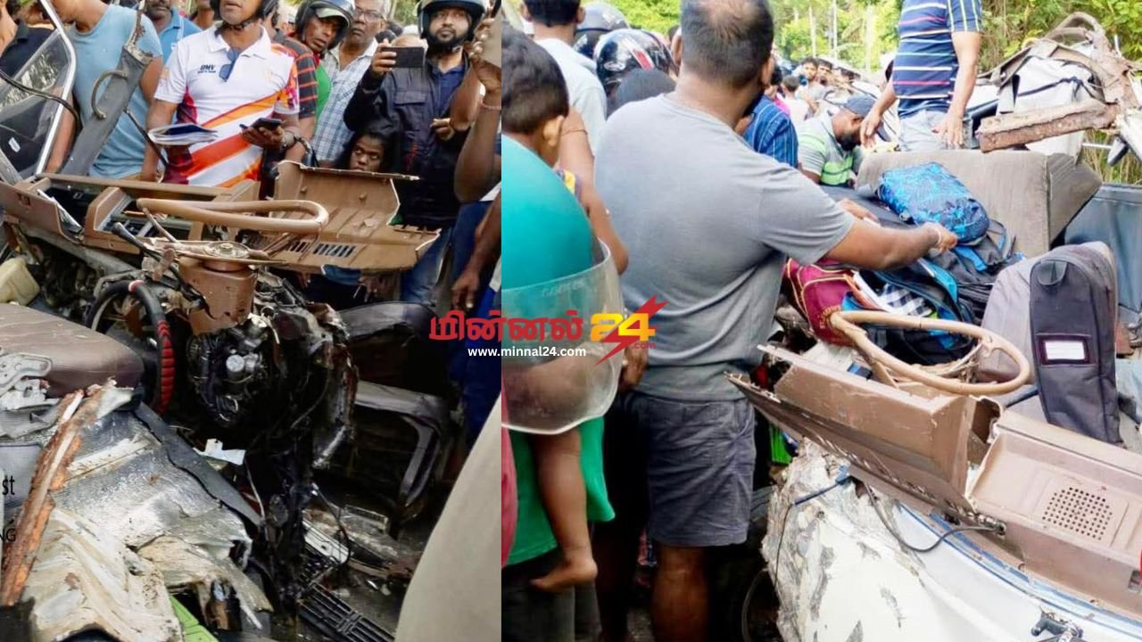 பாடசாலை வேன் கோர விபத்து : மாணவர்கள் உயிரிழப்பு!