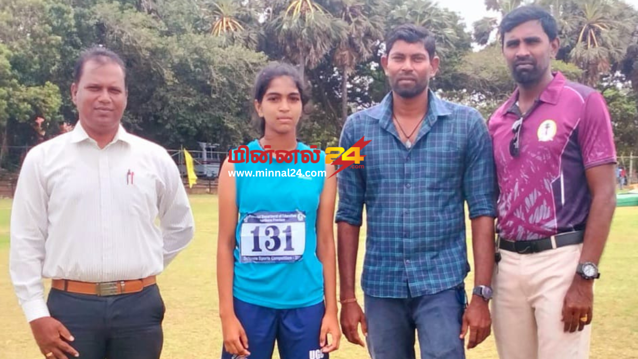 வடமாகாண மெய்வல்லுனர் போட்டியில் உடுவில் மகளிர் கல்லூரி மாணவி தங்கப் பதக்கத்தை வென்றார்