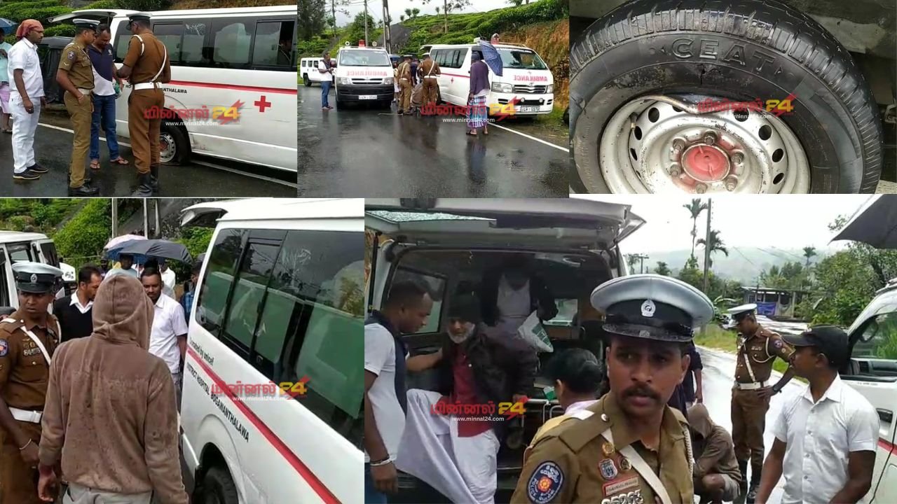 நோயாளியுடன் விபத்துக்குள்ளாகிய நோயாளர் காவு வண்டி!