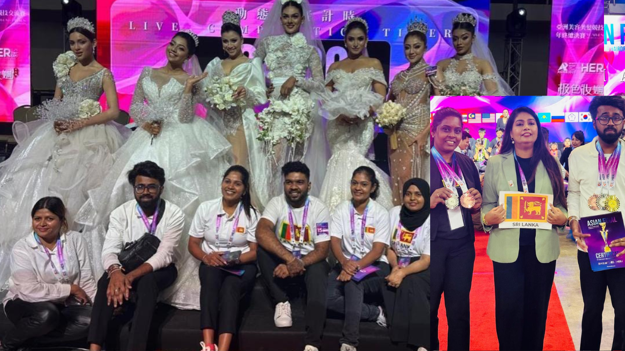 ஆசிய அழகுக்கலை மற்றும் சிகையலங்காரப் போட்டியில் இலங்கைப் போட்டியாளர்களுக்கு பதக்கங்கள்