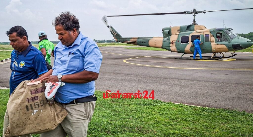 யாழில் விடைத்தாள்கள் ஹெலிகாப்டரில் கொண்டு வரப்பட்டன