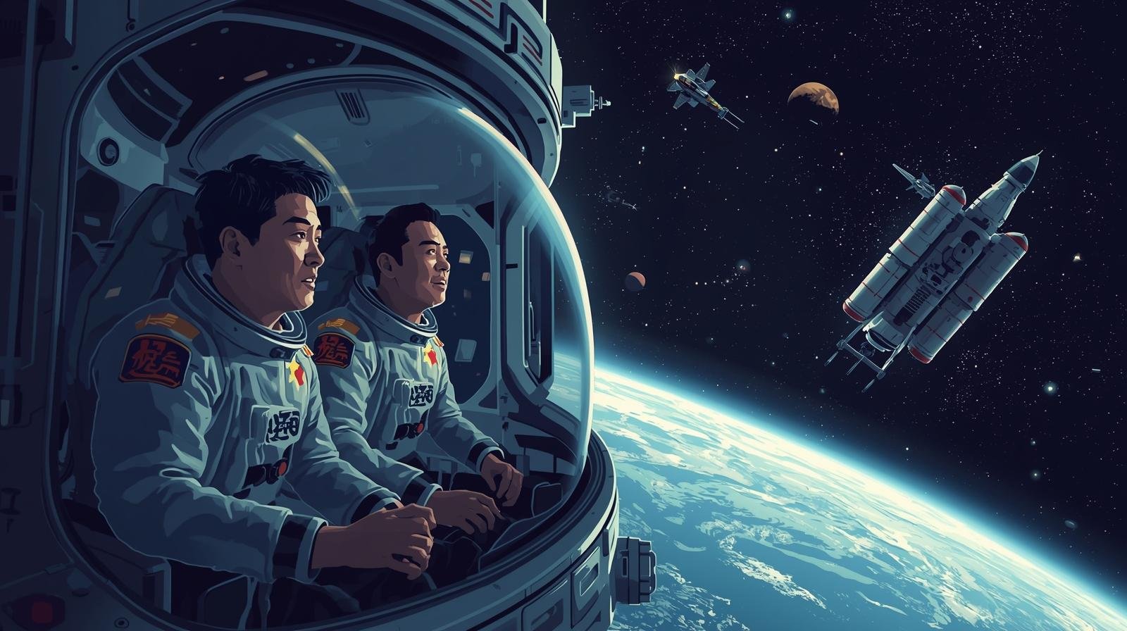 சீன விண்வெளி வீரர்கள் பூமிக்கு வருவதில் தாமதம்