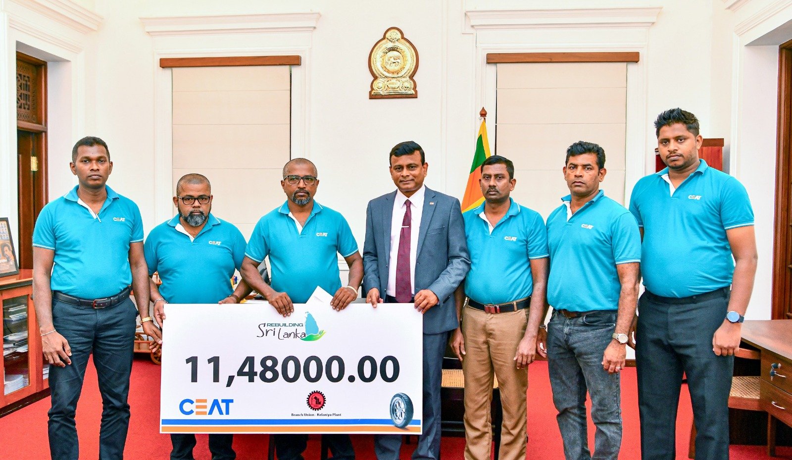 சியெட் நிறுவனத்தின் களனி கிளை அனைத்து நிறுவன ஊழியர் சங்கத்தினால் ‘Rebuilding Sri Lanka’ நிதியத்திற்கு நிதி நன்கொடை