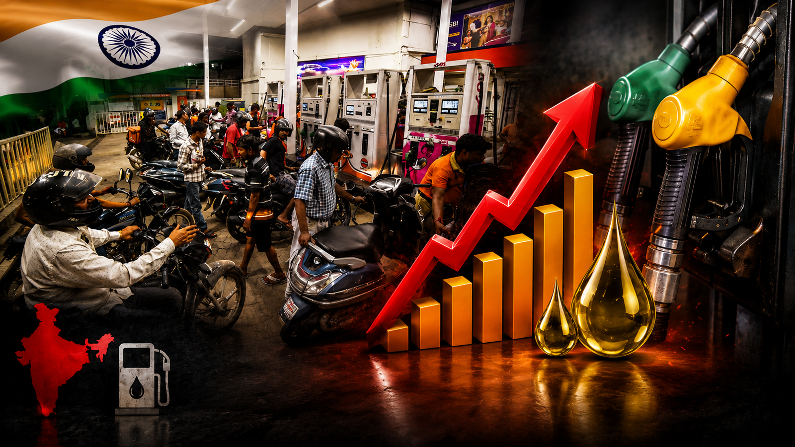 இந்தியா முழுவதும் 2வது நாளாக இன்றும் எரிபொருட்களின் விலை அதிகரிப்பு!