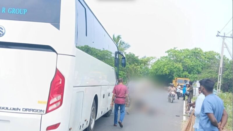யாழில் வெளிநாட்டவர்களை ஏற்றி சென்ற பேருந்து மோதி இளைஞன் உயிரிழப்பு!