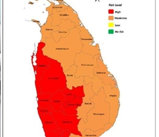  சிவப்பு எச்சரிக்கை – 150 மி.மீ க்கும் அதிக மழை வீழ்ச்சி!