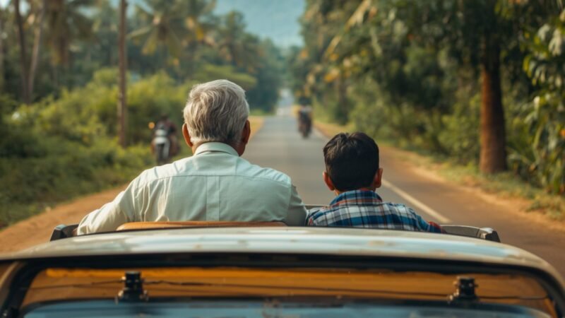 சிறுவனுக்கு வாகனப் பயிற்சி வழங்க முற்பட்ட முதியவர் அதே வாகனத்தில் மோதி உயிரிழப்பு!
