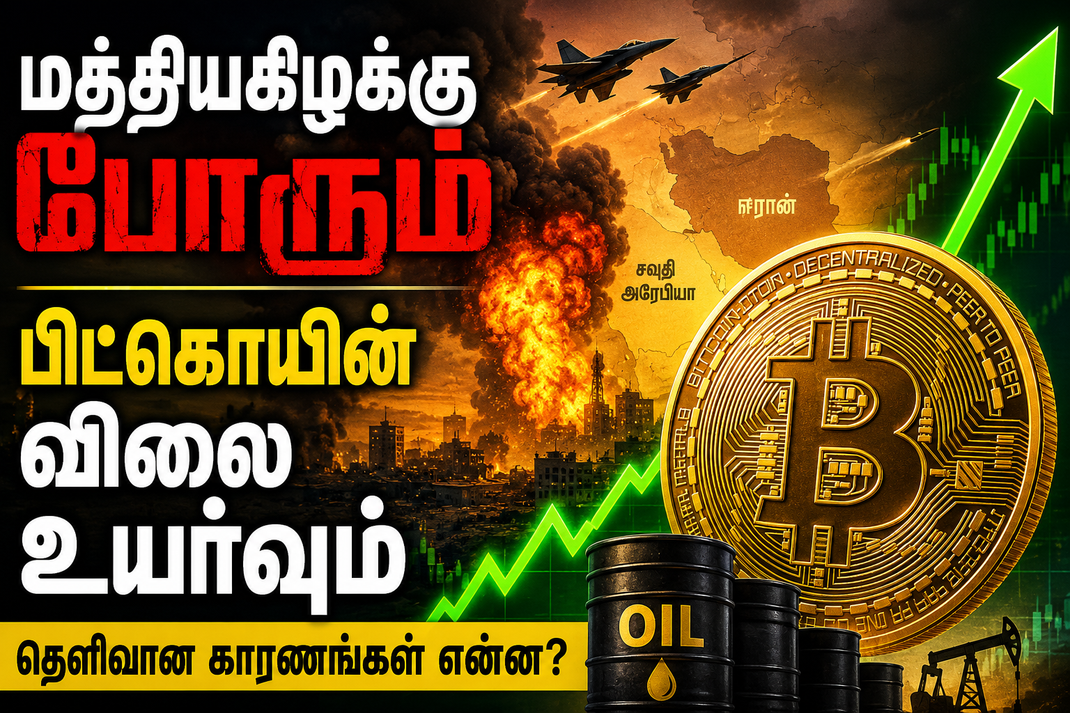 மத்தியகிழக்கு போரும், பிட்கொயின் விலை உயர்வும்