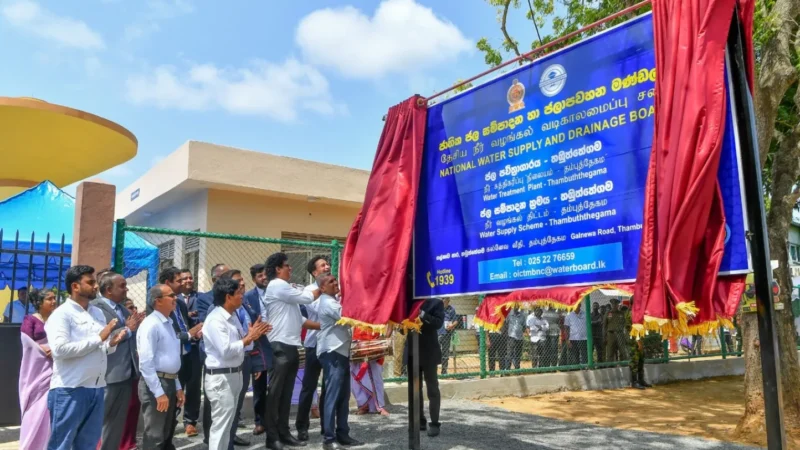 தம்புத்தேகம நீர் வழங்கல் திட்டம் – மக்கள் பாவனைக்குக் கையளிப்பு