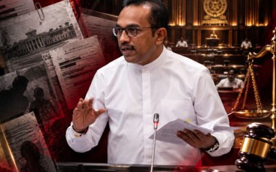 50 ஊழல் குற்றச்சாட்டுகள் : நாடாளுமன்றத்தில் 10 பக்க ஆவணத்தைச் சமர்ப்பித்தார் பிமல் ரத்நாயக்க