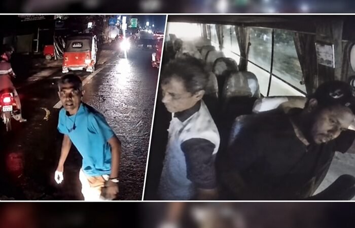களுத்துறையில் சொகுசு பேருந்தை வழிமறித்து தாக்குதல் – 6 பேர் கைது