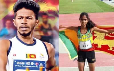 ஆசிய பரா விளையாட்டுப் போட்டியில் இலங்கைக்கு இரண்டு தங்கப் பதக்கங்கள்