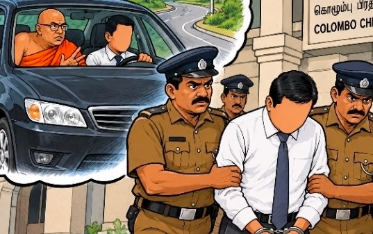 ஞானசார தேரருக்கு உதவிய குற்றச்சாட்டில் வங்கி அதிகாரி கைது