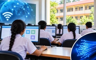 2,345 அரச பாடசாலைகளுக்கு அதிவேக ஃபைபர் இணைய வசதி