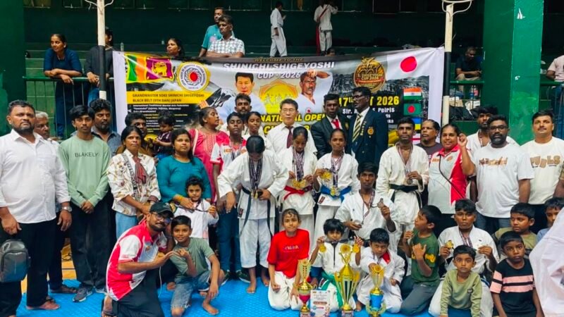 மாபெரும் சர்வதேச கராத்தே சுற்றுப்போட்டியில் மன்னார் வீரர்கள் சாதனை