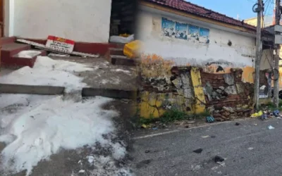 கல்முனையில் அதிகாலையில் இரண்டு காட்டு யானைகள் அட்டகாசம்