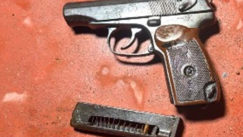மயானத்தில் மறைத்து வைத்திருந்த துப்பாக்கி மீட்பு