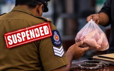 சந்தேகநபரை பிணையில் விடுவிக்க கோழிக்கறி இலஞ்சம் கோரிய பொலிஸ் சார்ஜன்ட் பணியிடை நீக்கம்