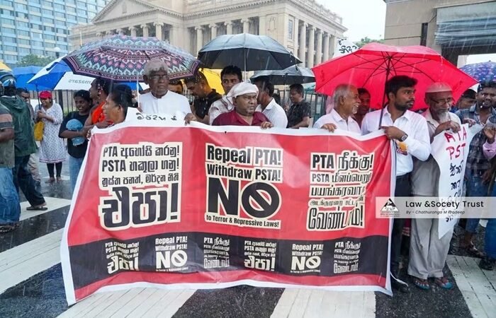 பயங்கரவாதத் தடைச் சட்டத்திற்கு எதிராக கொழும்பில் போராட்டம்