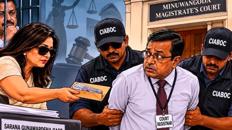 மினுவாங்கொடை நீதிமன்ற பதிவாளருக்கு விளக்கமறியல்