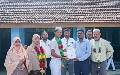 தொடர்ந்து மூன்று ஆண்டுகள் முதலிடம் பெற்று சம்மாந்துறை மாணவன் சாதனை