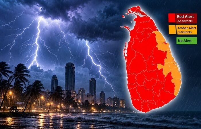 பலத்த மின்னல் தொடர்பில் எச்சரிக்கை