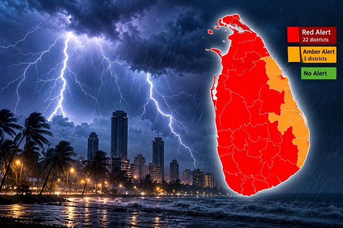 பலத்த மின்னல் தொடர்பில் எச்சரிக்கை